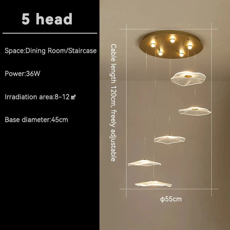 Élégant Lustre Villa Moderne Luxe Étage