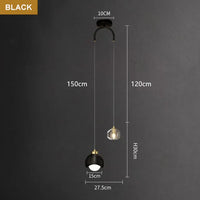 Lustre LED en cristal de luxe nordique - Éclat Brillant