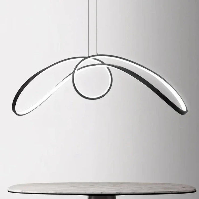 Lustre Papillon Aluminium avec Éclairage LED