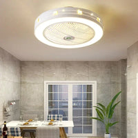 Ventilateur de plafond moderne avec éclairage LED et télécommande intégrée
