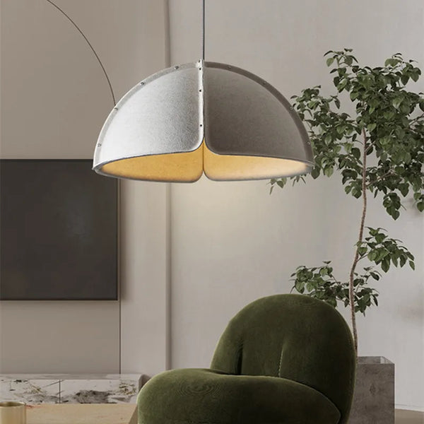 Suspension Éclairage acoustique Feutre Postmoderne Minimaliste Brandé pour Salon Chambre Salle à Manger