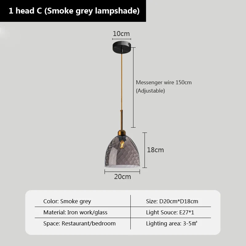 Suspensions LED en verre ultra tendance