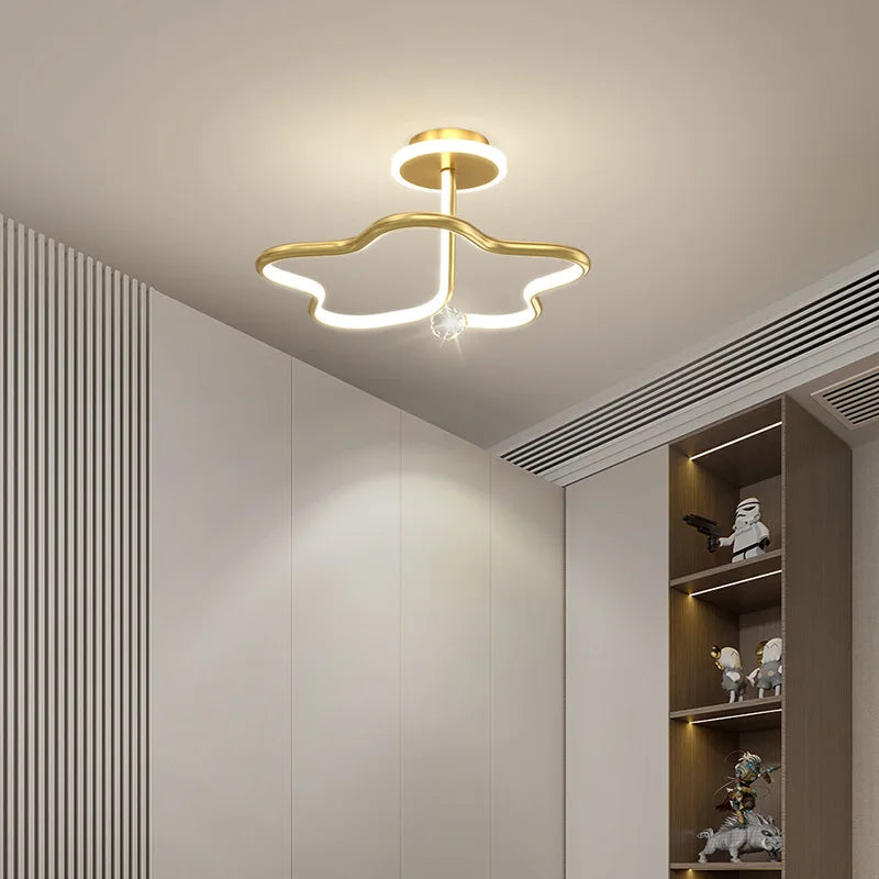 Plafonnier Rond Cristal LED