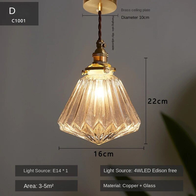Suspension LED Verre Brillant