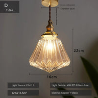 Suspension LED Verre Brillant