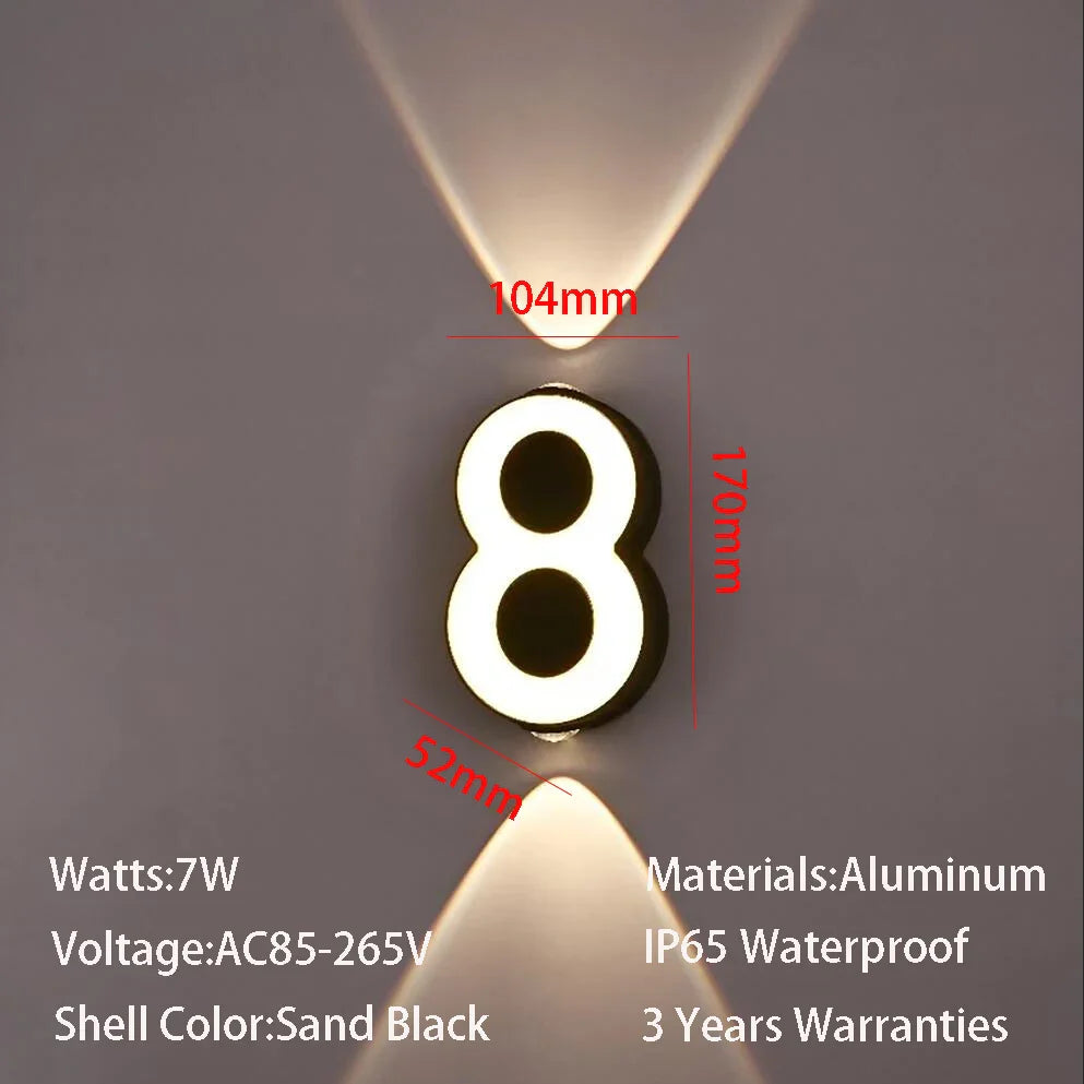 Applique murale LED intérieure et extérieure - Design minimaliste