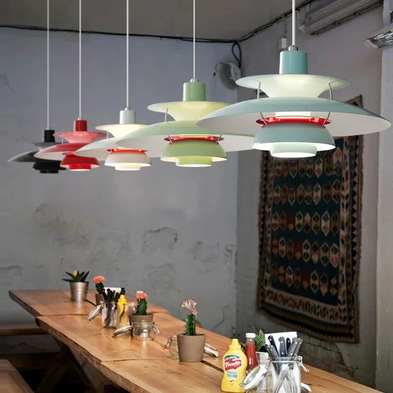 Lustre LED Coloré Moderne pour Salle à Manger, Bar ou Restaurant
