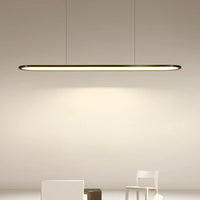 Lustre Moderne Nordique Rectangulaire LED pour Bar