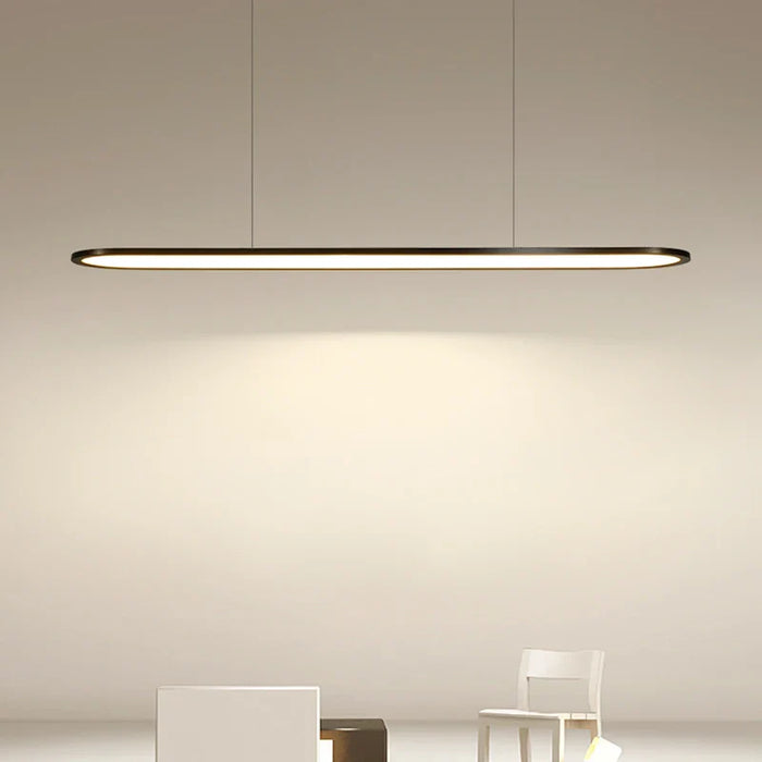 Lustre Moderne Nordique Rectangulaire LED pour Bar