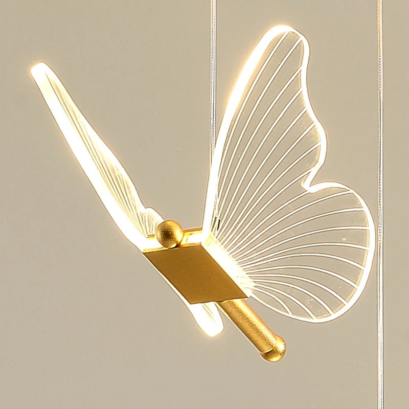 Suspension LED papillon nordique