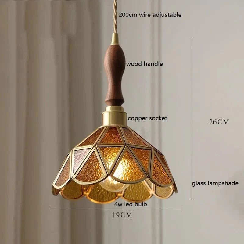 IWHDLife Lampe à Main LED Moderne en Verre Cuivre Papillon