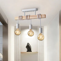 Suspension Double Usage en Bois Art Américain Rétro Décoratif
