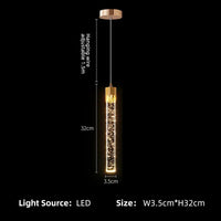 Suspension de luxe pour chambre moderne avec Led cristal