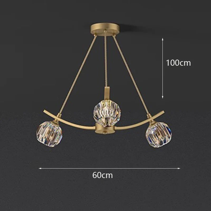 Lustre LED suspendu moderne pour un éclairage intérieur élégant