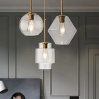 Suspension LED en verre au design nordique minimaliste - Élégance Scandinave