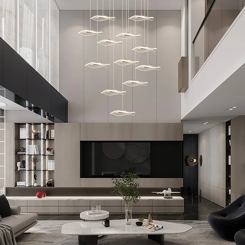 Élégant Lustre Villa Moderne Luxe Étage