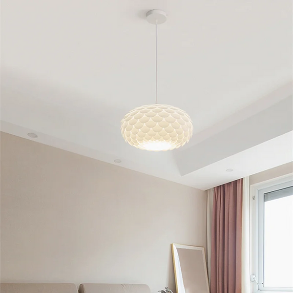 Lustre nordique en PVC minimaliste pour une déco tendance