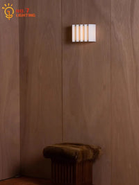 Applique Murale LED Nordique Wabi-Sabi Atmosphère Tissu Art Décoratif
