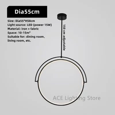 Plafonnier LED Suspendu Nordique Simpliste - Parfait pour Votre Intérieur