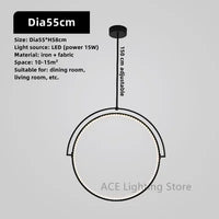 Plafonnier LED Suspendu Nordique Simpliste - Parfait pour Votre Intérieur