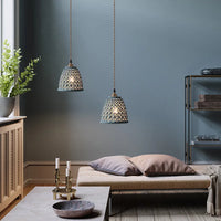 Suspension LED Blanc en Céramique - Style Nordique Moderne - Cuivre Suspension Lampe