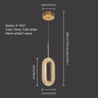 Plafond LED nordique en cristal : suspension lumineuse pour un éclairage élégant