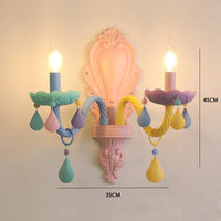 Lustre Crystal Candle LED suspensions