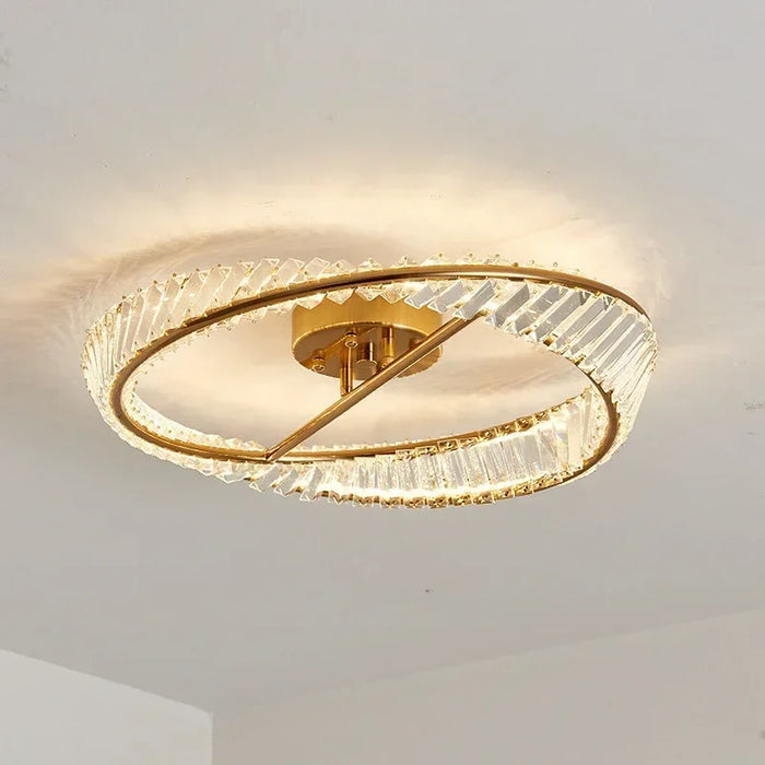 Plafonnier LED de Luxe en Cristal Nordique Décoratif d'Intérieur - Élégance Scandinave