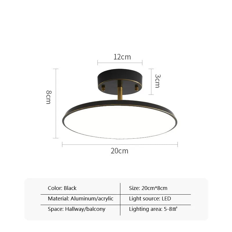 Plafonnier LED Rotatif Cuivre