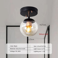 Plafonnier LED en verre - Style Moderne