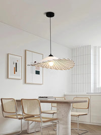 Lustre nordique LED en tissu pour décoration de la maison