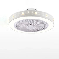 Ventilateur de plafond moderne avec éclairage LED et télécommande intégrée
