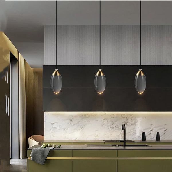 Lustre de salle à manger en cristal K5 de luxe moderne en cuivre salon prestige