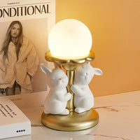 Lampe de bureau nordique kawaii Lapin en Résine
