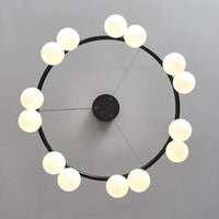 Lustre LED Moderne en Verre pour Décoration Intérieure Luxe