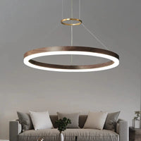 Lustre Moderne en Bois Massif avec Lumières LED de 2024
