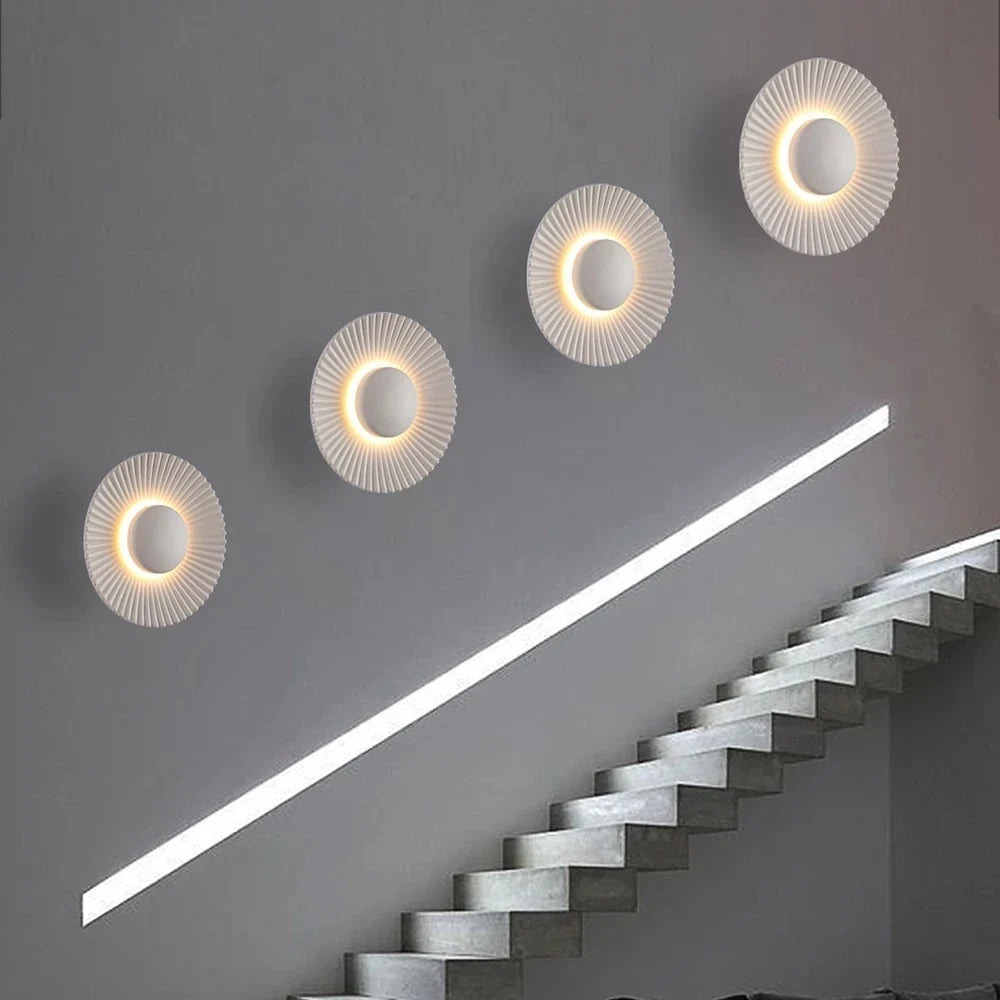 Applique murale LED Design en forme de disque pour le secteur hôtelier et de la restauration.