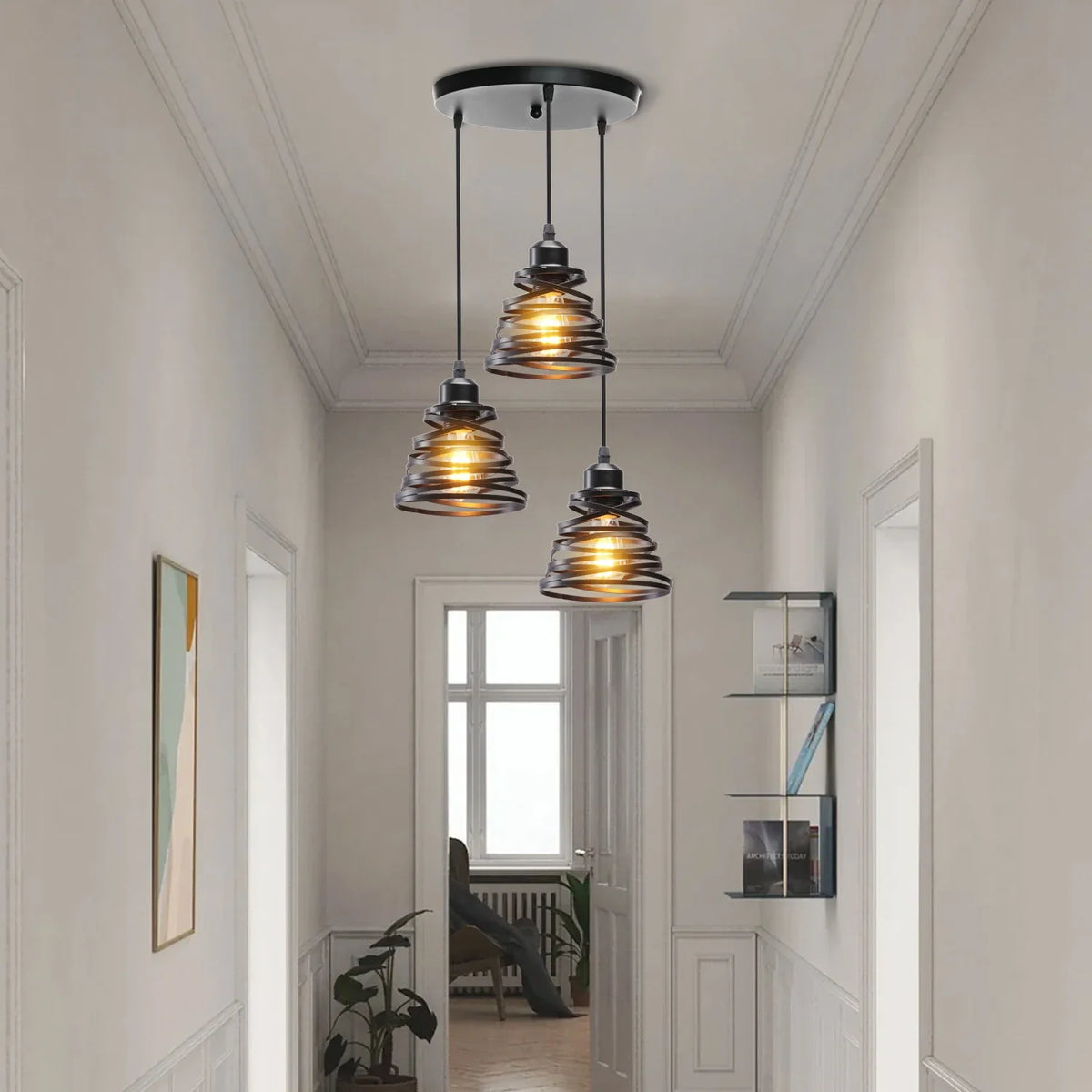 Suspension Vintage en Fer Forgé pour un Intérieur Moderne