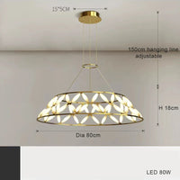 Plafonnier LED Minimaliste Moderne avec Abat-Jour Fantaisie: Style Durable