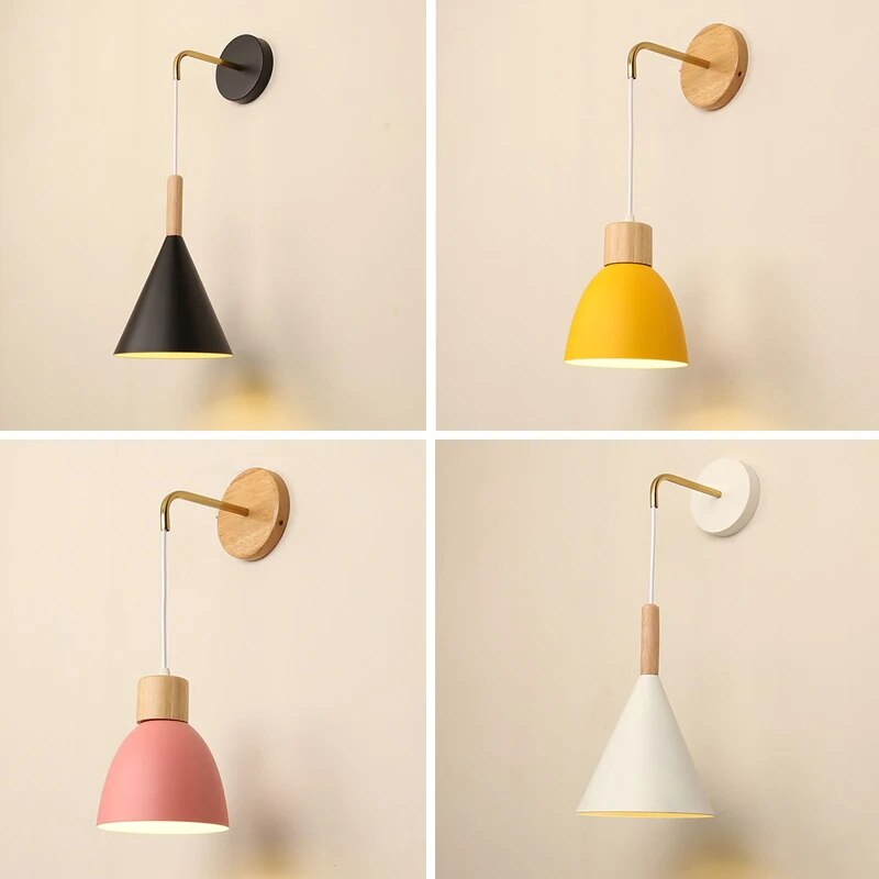 Applique murale nordique en bois avec style scandinave