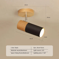 Plafonnier LED Bois Nordique