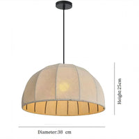 Plafonnier nordique en tissu et cuivre Joliment Simple