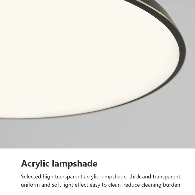 Plafonnier LED Rotatif Cuivre