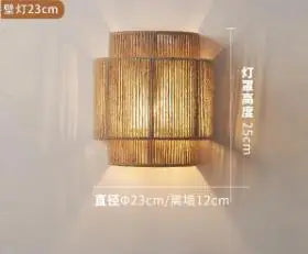 Applique murale en corde de chanvre pour une ambiance zen.