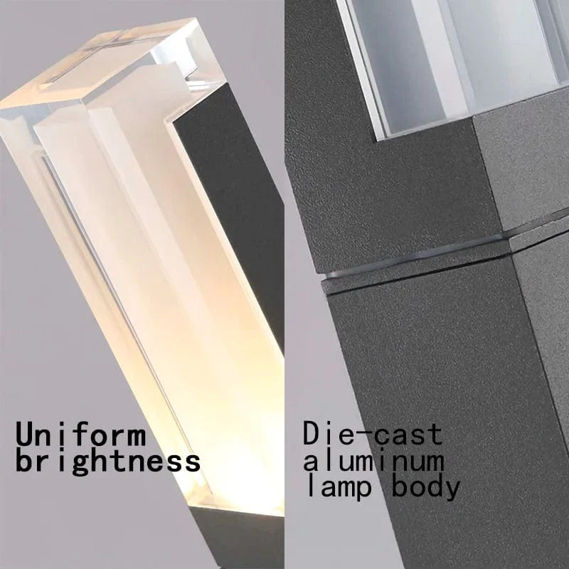 Nouvelle colonne lumineuse LED extérieure étanche IP65 10 W en aluminium pour chemin de jardin