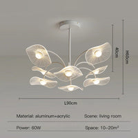 Lustre de salon moderne blanc décor à la maison LED suspendu pour hall chambre Loft salle à manger cuisine