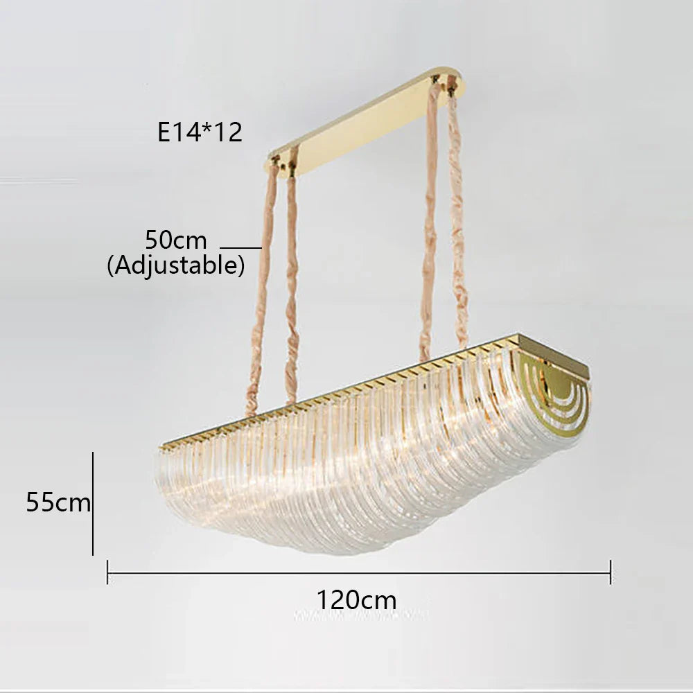 Lustres LED Nordiques Modernes en Verre