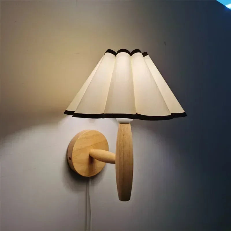 Applique murale LED en bois avec interrupteur - Éclairage de qualité supérieure