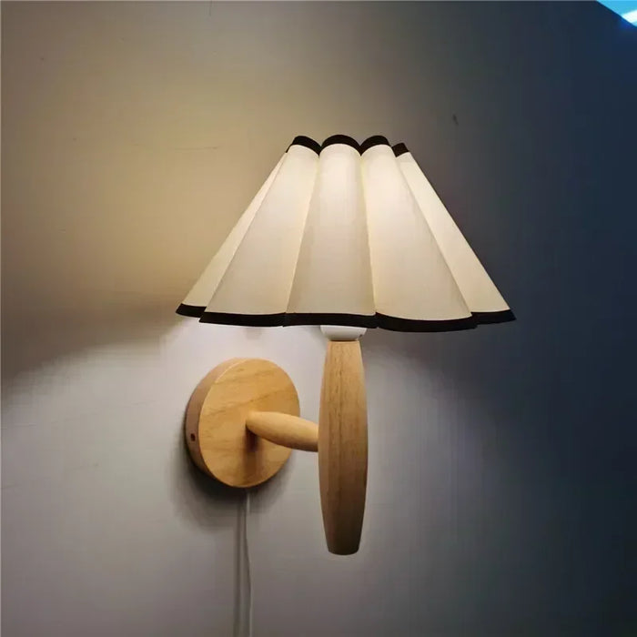 Applique murale LED en bois avec interrupteur - Éclairage de qualité supérieure