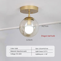 Plafonnier LED en verre - Style Moderne